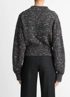 Wool-Silk Donegal Zip Jacket-Outerwear-Vince-Black Donegal-XXS-Mercantile Portland