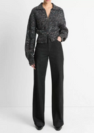 Wool-Silk Donegal Zip Jacket-Outerwear-Vince-Black Donegal-XXS-Mercantile Portland
