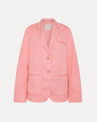 Workwear Jacket in Cotton Gabardine-Jackets-Forte Forte-Rose-0-Mercantile Portland