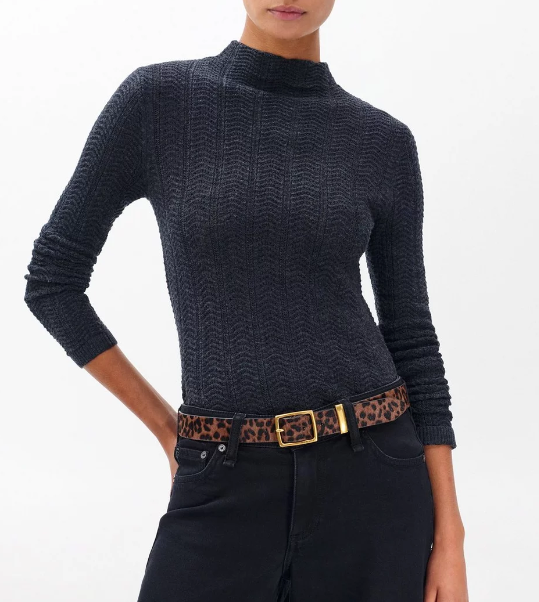 X Boyfriend Belt-Accessories-Rag & Bone-Leopard Hair Calf-S-Mercantile Portland