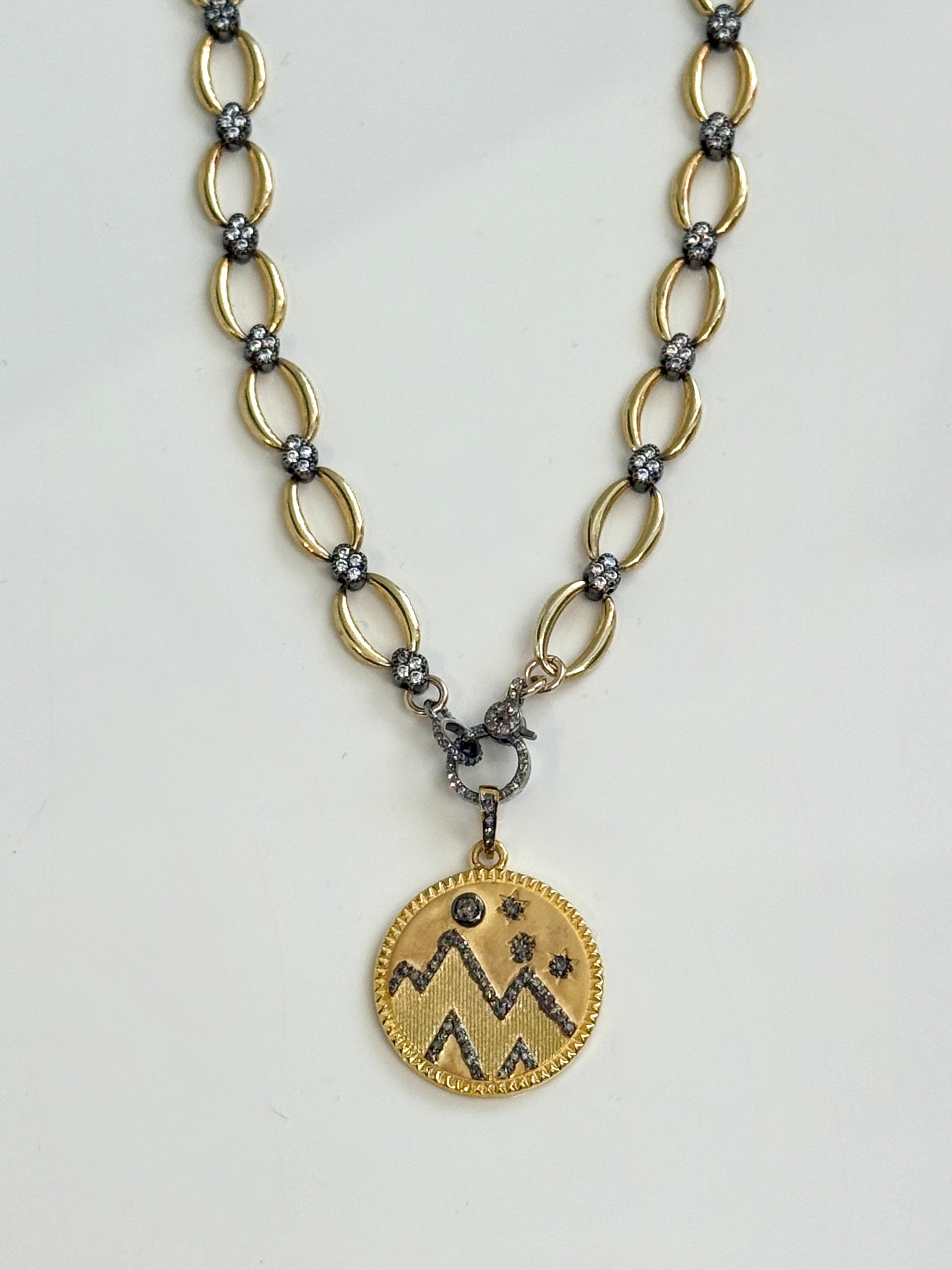 Yellow Gold Mountain Pendant-Jewelry-Paula Rosen-Mercantile Portland