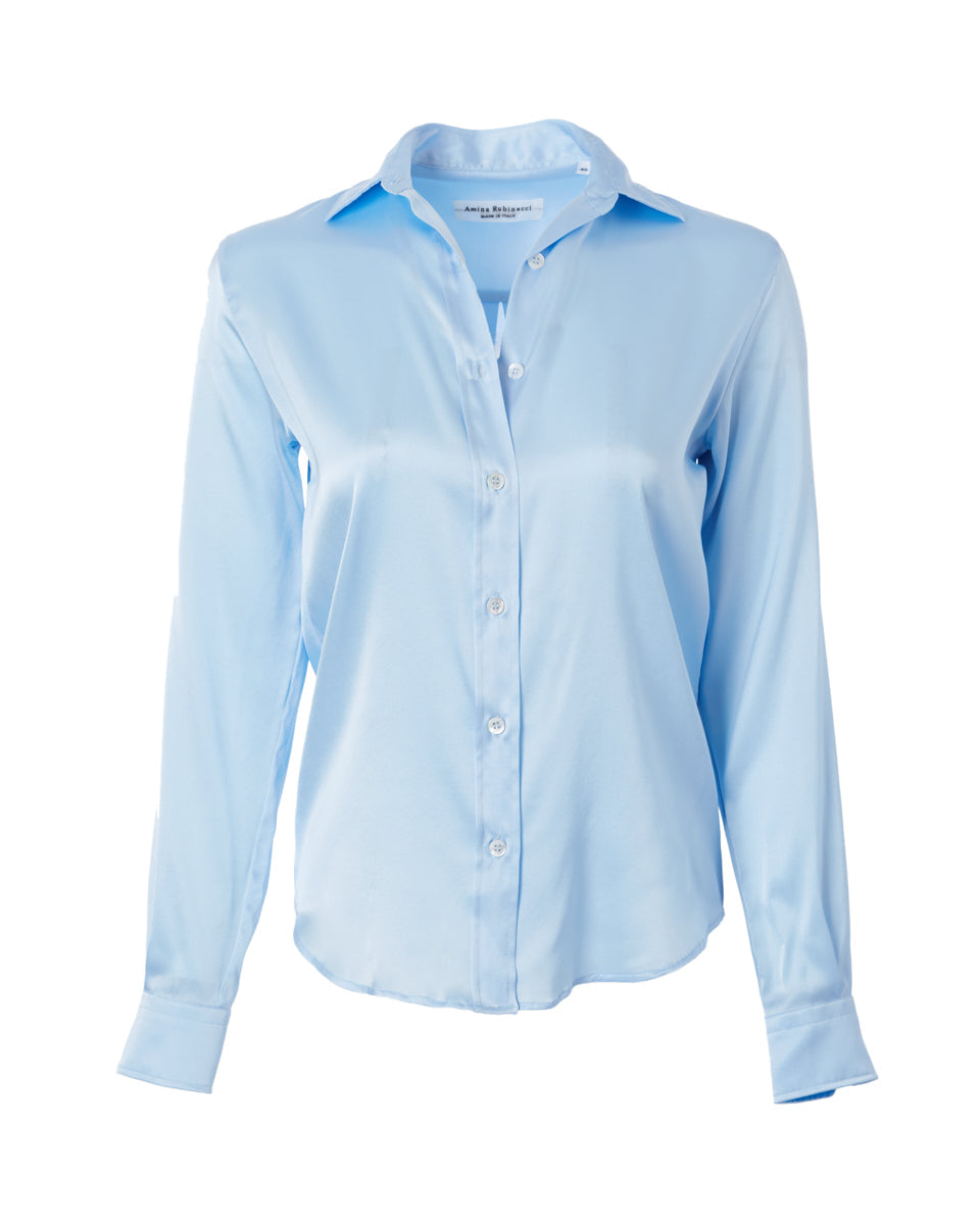 Yuppy RL-S Shirt in Italian Blue-Shirts-Amina Rubinacci-Italian Blue-44-Mercantile Portland