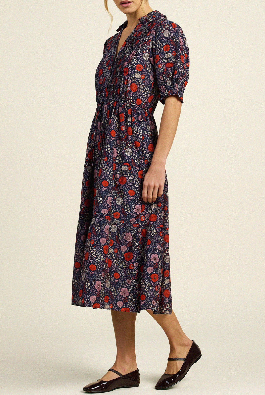 Yvette Dress in Atelier Garden-Dresses-TROVATA-Altelier Garden-XS-Mercantile Portland