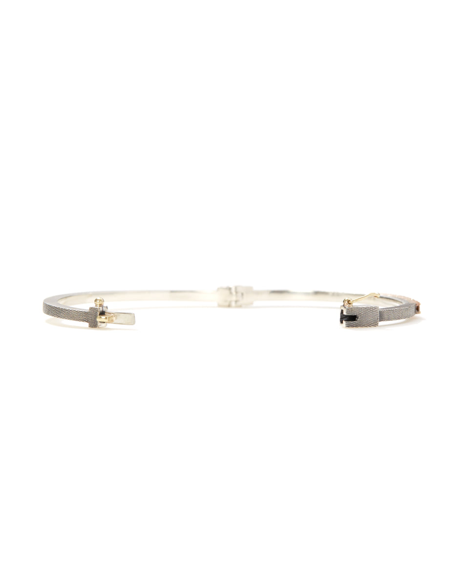 Zoe 2.5mm Rose Gold Champagne Diamond Bangle-Accessories-Rene Escobar-Mercantile Portland