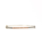 Zoe 2.5mm Rose Gold Champagne Diamond Bangle-Accessories-Rene Escobar-Mercantile Portland