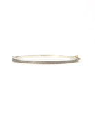 Zoe Lux 2.5mm Sterling Silver and Yellow Gold, Black and White Diamond Bangle-Jewelry-Rene Escobar-Mercantile Portland