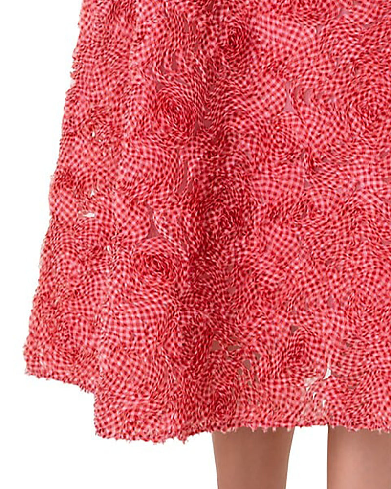 Gingham Tulle Circle Skirt-Akris Punto-Mercantile Portland