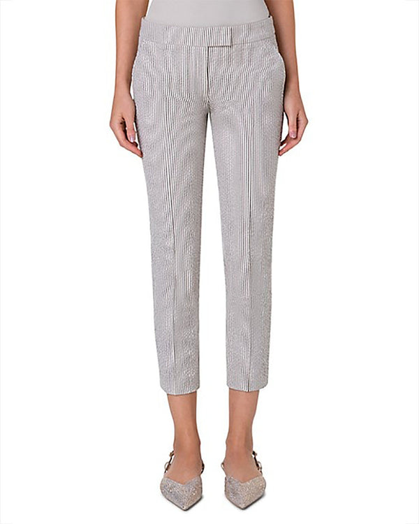 Cotton Seersucker Frankie Pants-Akris Punto-Mercantile Portland