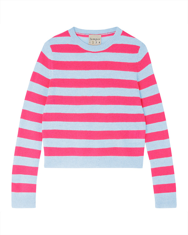 Stripe Crop Crew-Jumper 1234-Mercantile Portland