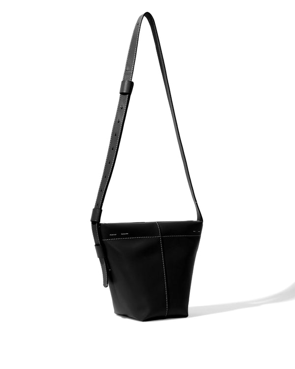Barrow Leather Mini Bucket Bag in Black-Proenza Schouler White Label-Mercantile Portland