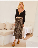 Pleat Print Skirt-Momoni-Mercantile Portland