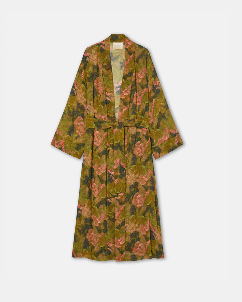 Carmen Coat in Printed Creponne-Momoni-Mercantile Portland