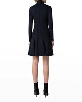 Neoprene Twisted Seam Mini A-Line Dress-Akris Punto-Mercantile Portland