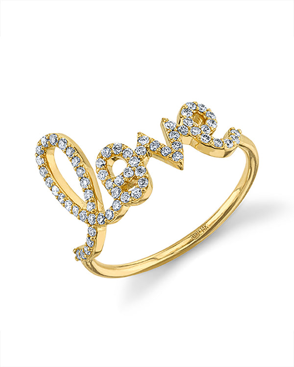 Large Diamond Love Ring-Sydney Evan-Mercantile Portland