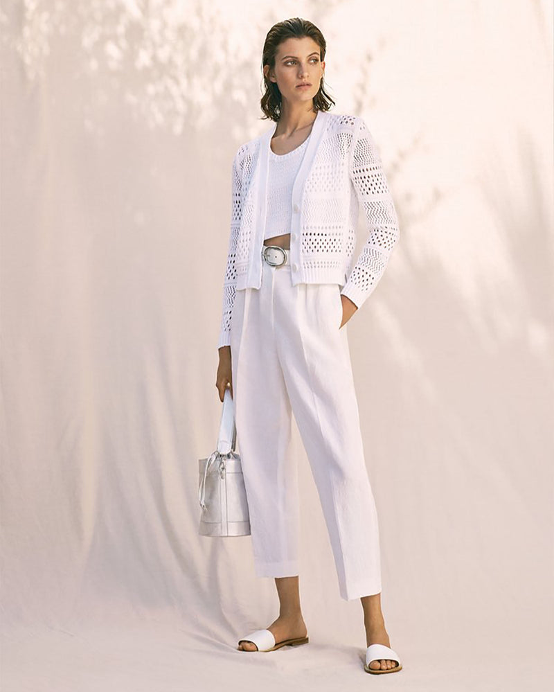 Gatsby Crochet V Cardigan-Amina Rubinacci-Mercantile Portland