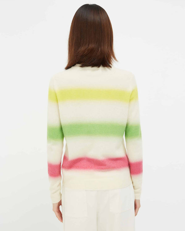 Pink Ombré Stripe Cashmere Sweater-Chinti & Parker-Mercantile Portland
