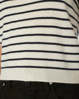 Ruched Sleeve Sweater in Off White Multi-Frame-Mercantile Portland