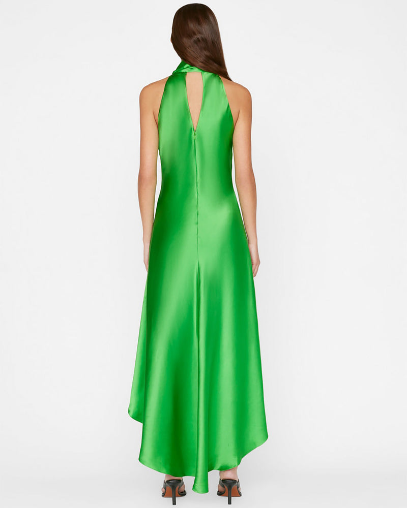 Draped Neck-Tie Halter Dress-Frame-Mercantile Portland