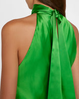 Draped Neck-Tie Halter Dress-Frame-Mercantile Portland