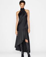 Draped Neck-Tie Halter Dress-Frame-Mercantile Portland