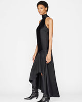 Draped Neck-Tie Halter Dress-Frame-Mercantile Portland