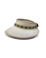 Niza Banded Straw Hat Visor-Greenpacha-Mercantile Portland