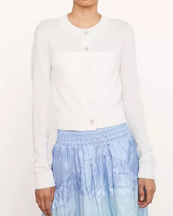 Ribbed Button Cardigan-Vince-Mercantile Portland