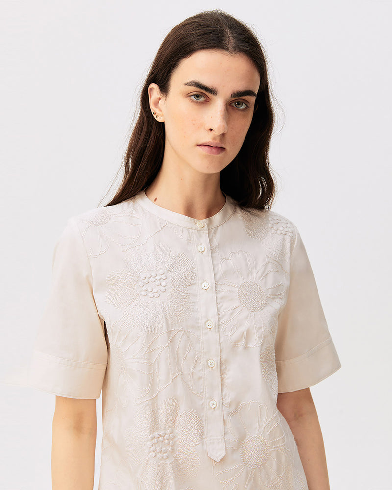 Embroidered Polo Shirt-Dress-Rosso35-Mercantile Portland