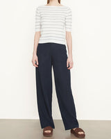 Stripe Ribbed Linen-Cashmere Sweater-Vince-Mercantile Portland