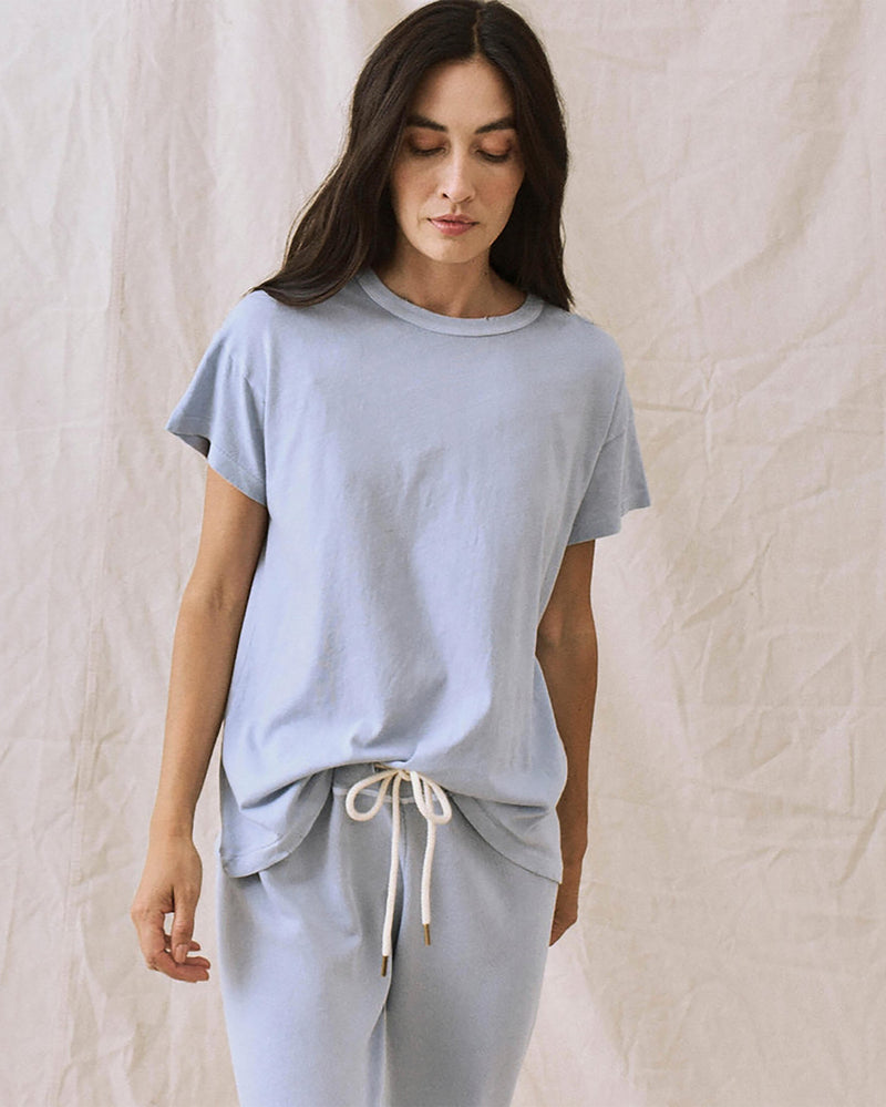 The Boxy Crew in Whisper Blue-The GREAT.-Mercantile Portland