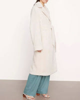 Textured Faux Fur Coat-Vince-Mercantile Portland