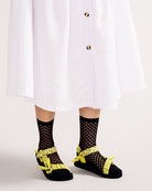 Anise Sheer Crew Sock-Socks-Hansel from Basel-Black-O/S-Mercantile Portland