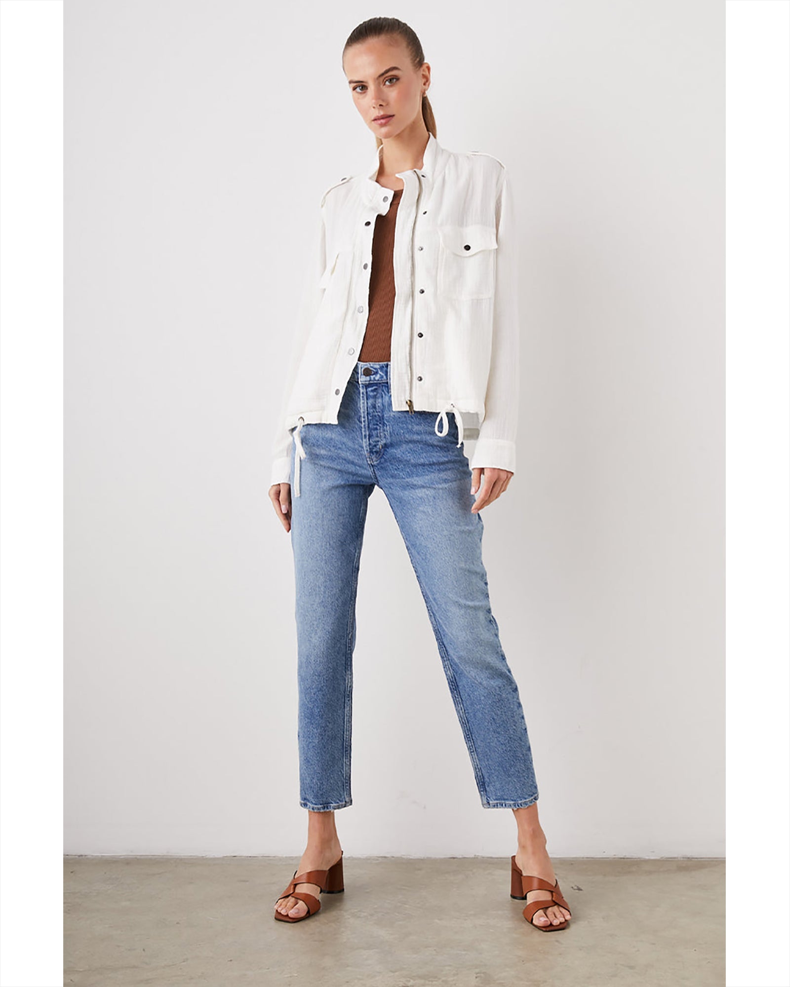 Collins Jacket-Clothing-Rails-White-XS-Mercantile Portland