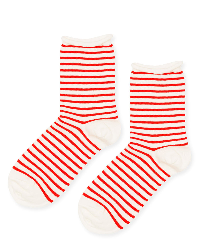Nautical Stripe Crew in Red-Hansel from Basel-Mercantile Portland