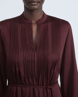 Satin Pintucked Handkerchief Dress-Lafayette 148-Mercantile Portland