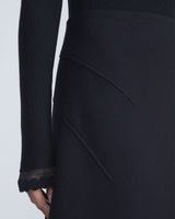 Responsible Wool Nouveau Crepe Flared Skirt-Lafayette 148-Mercantile Portland