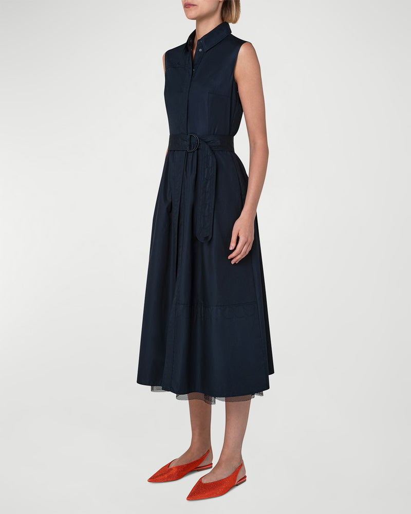 Layered Mesh Midi-Dress-Akris Punto-Mercantile Portland