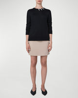 Twisted Laces Wool Sweater-Akris Punto-Mercantile Portland