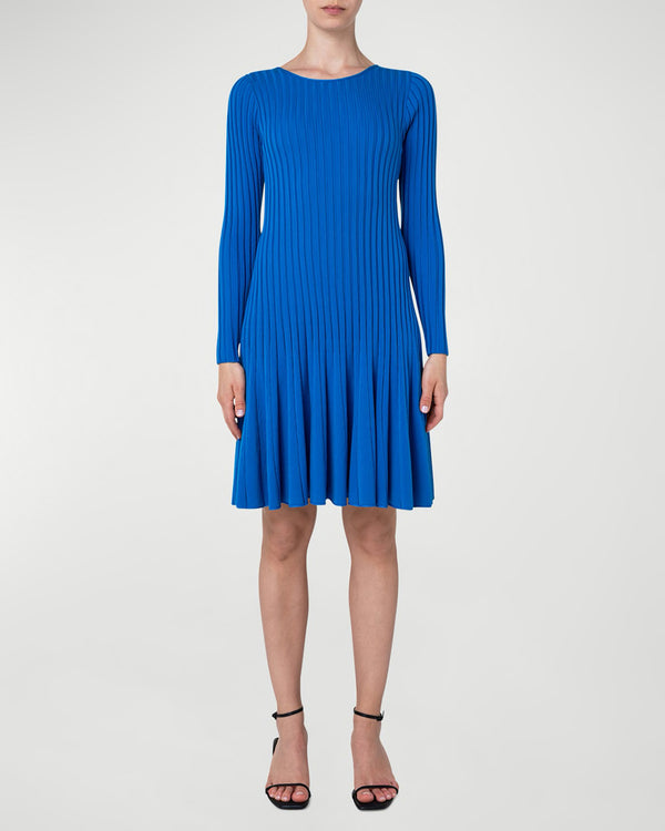Ribbed Wool Sweater Dress-Akris Punto-Mercantile Portland