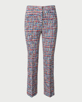 Cloe Multicolor Cotton Tweed Bootcut Ankle Pants-Akris Punto-Mercantile Portland