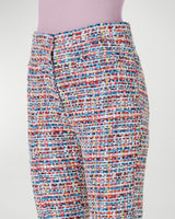 Cloe Multicolor Cotton Tweed Bootcut Ankle Pants-Akris Punto-Mercantile Portland