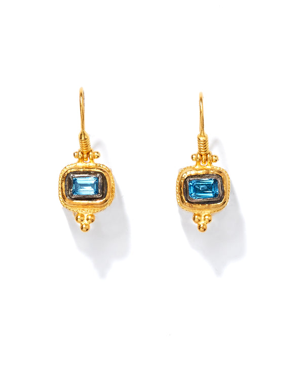 Blue Topaz Earrings-Ara Collection-Mercantile Portland