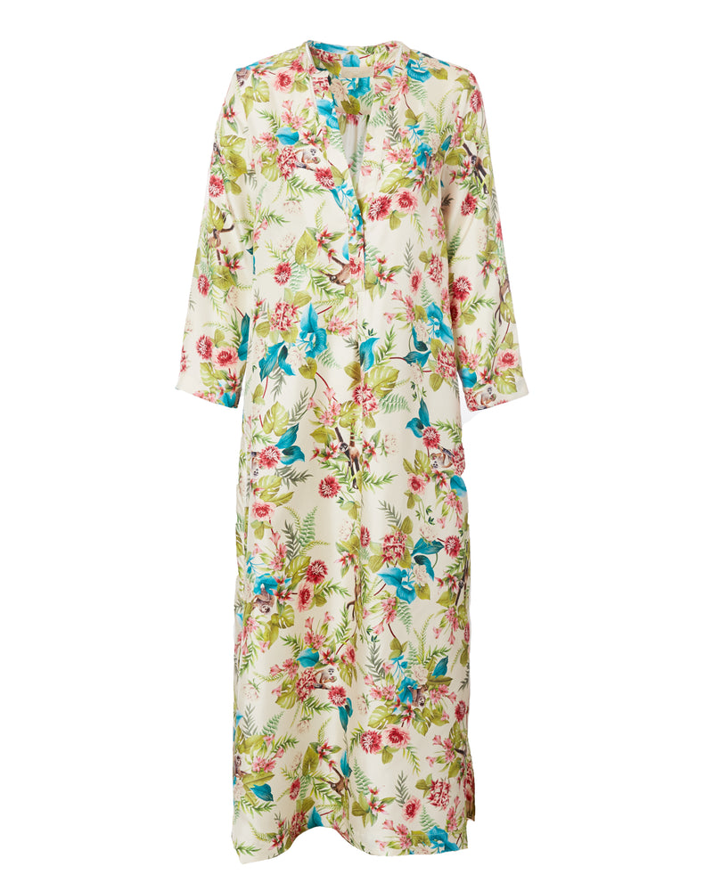Printed Silk Twill Dress-Momoni-Mercantile Portland