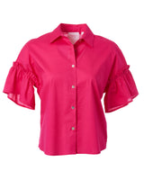 Nanda Gather Sleeve Cotton Shirt-Anna Maria Paletti-Mercantile Portland