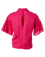 Nanda Gather Sleeve Cotton Shirt-Anna Maria Paletti-Mercantile Portland