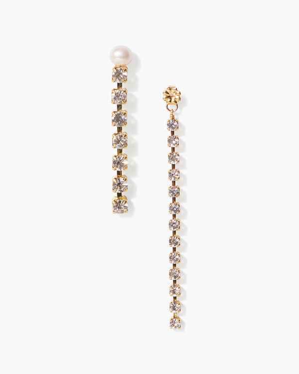 Crystal and Gold Duo Earrings-Chan Luu-Mercantile Portland